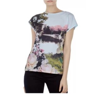 Ted Baker London T-shirt with floral scenery